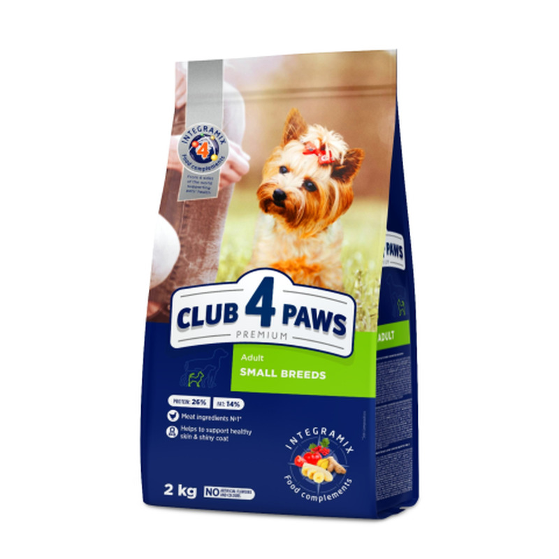 Koerasööt kuiv väikestele tõugudele Club 4 Paws Premium 2kg