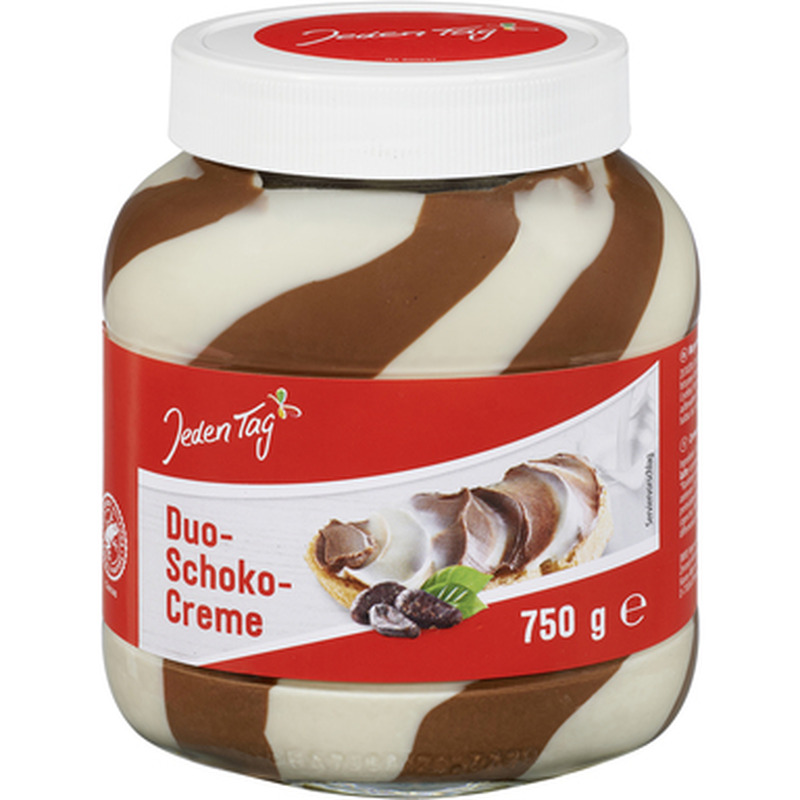 JEDEN TAG Duo piima-šokolaadikreem UTZ 750g