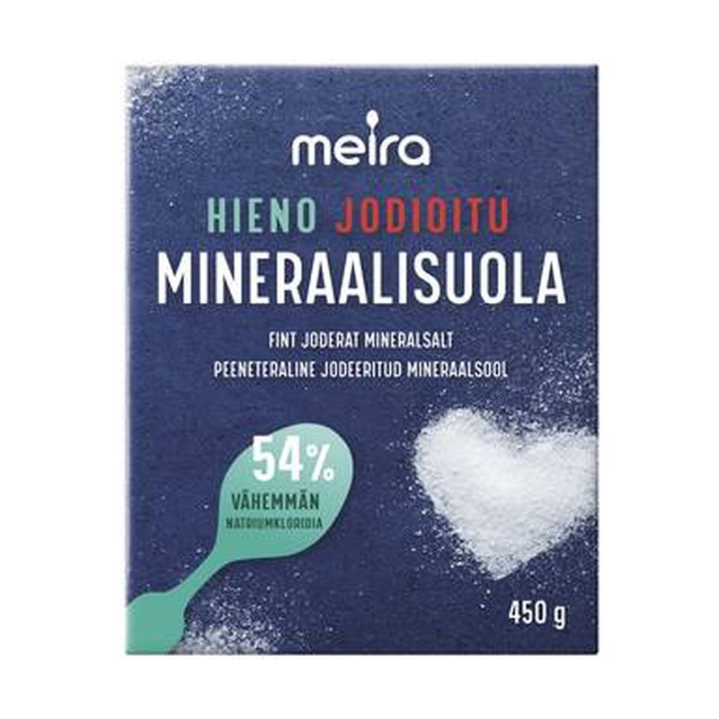 Peeneteraline jodeeritud mineraalsool, MEIRA, 450 g