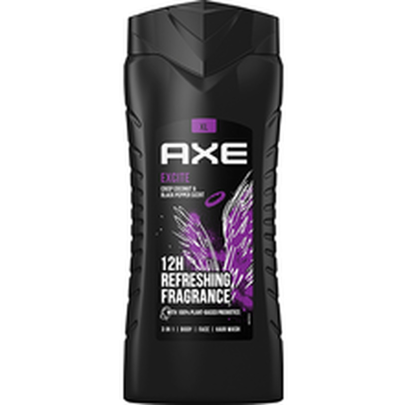 AXE dušigeel EXCITE kookose ja musta pipra lõhna kooslusega 400ml