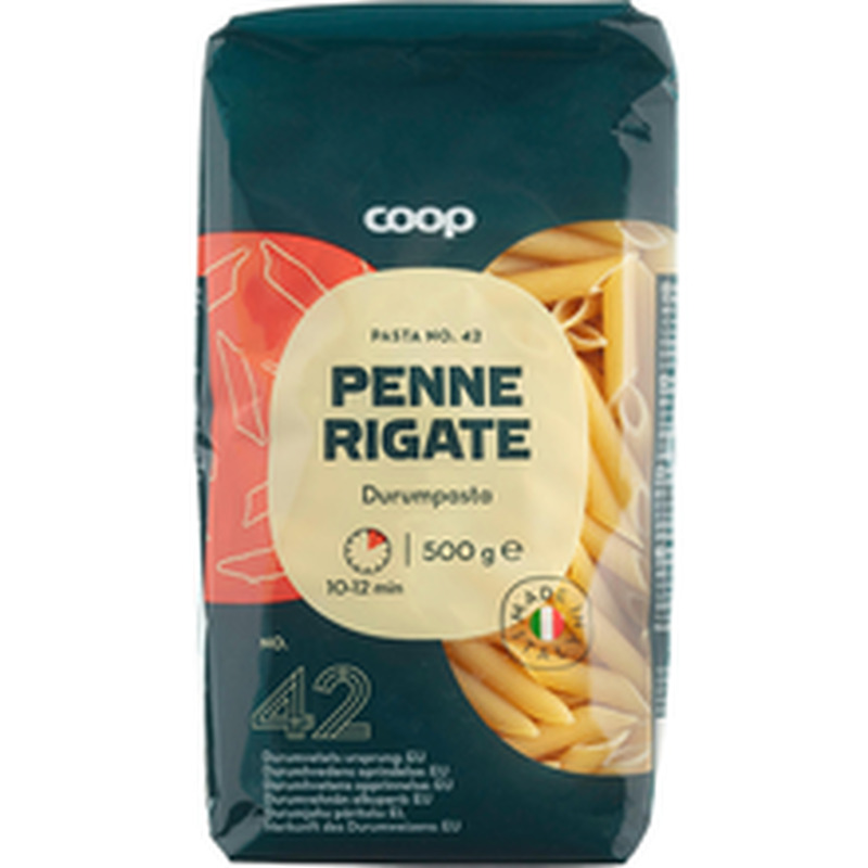 Coop penne rigate durumpasta 500g