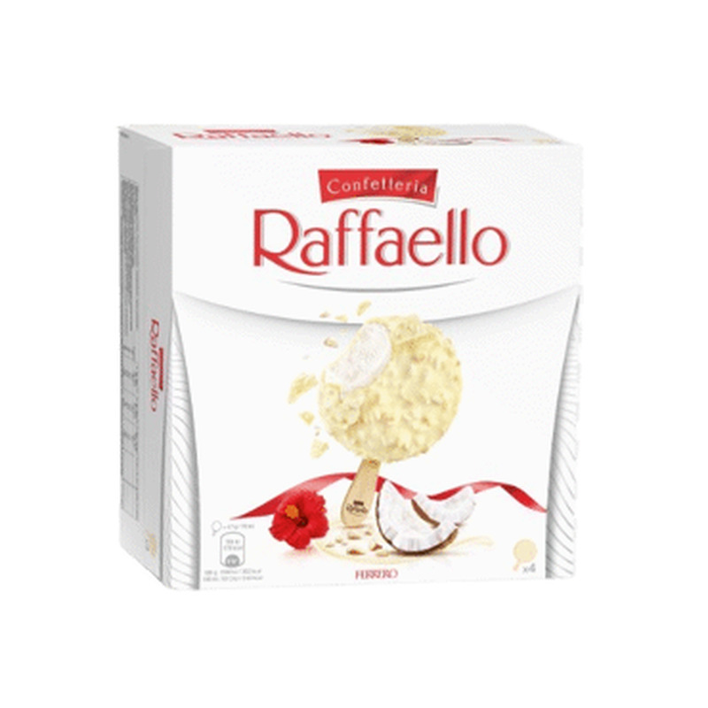 Jäätis RAFFAELLO kookos-mandel,4x47g