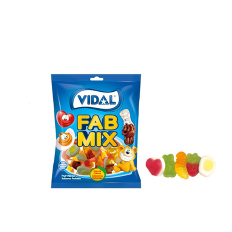 VIDAL Kummikommid Fab Mix 90g (glut. vaba)