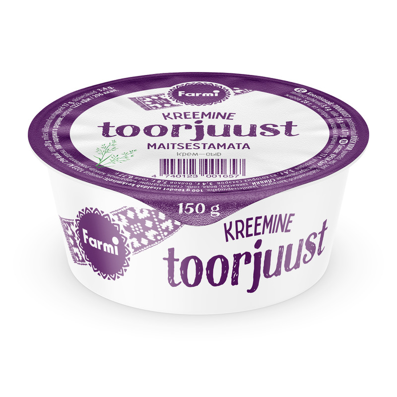 Toorjuust maitsestamata, FARMI, 150 g