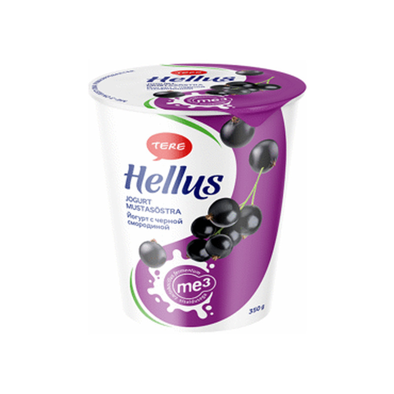 Jogurt TERE Hellus mustasõstra, 350g