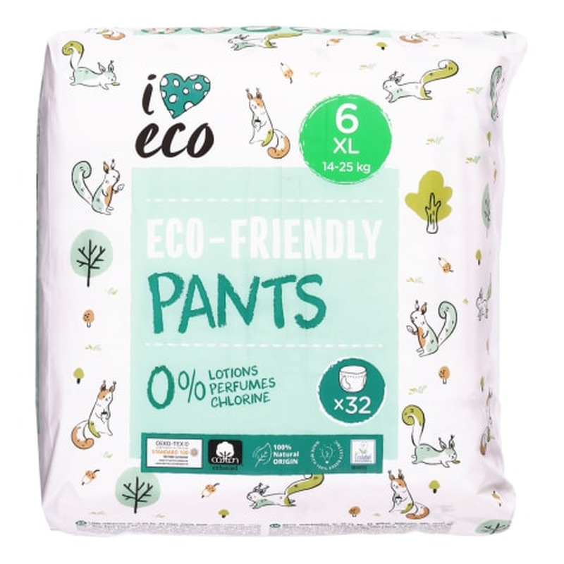 Püksmähkmed I love Eco XL S6 14-25kg, 32tk