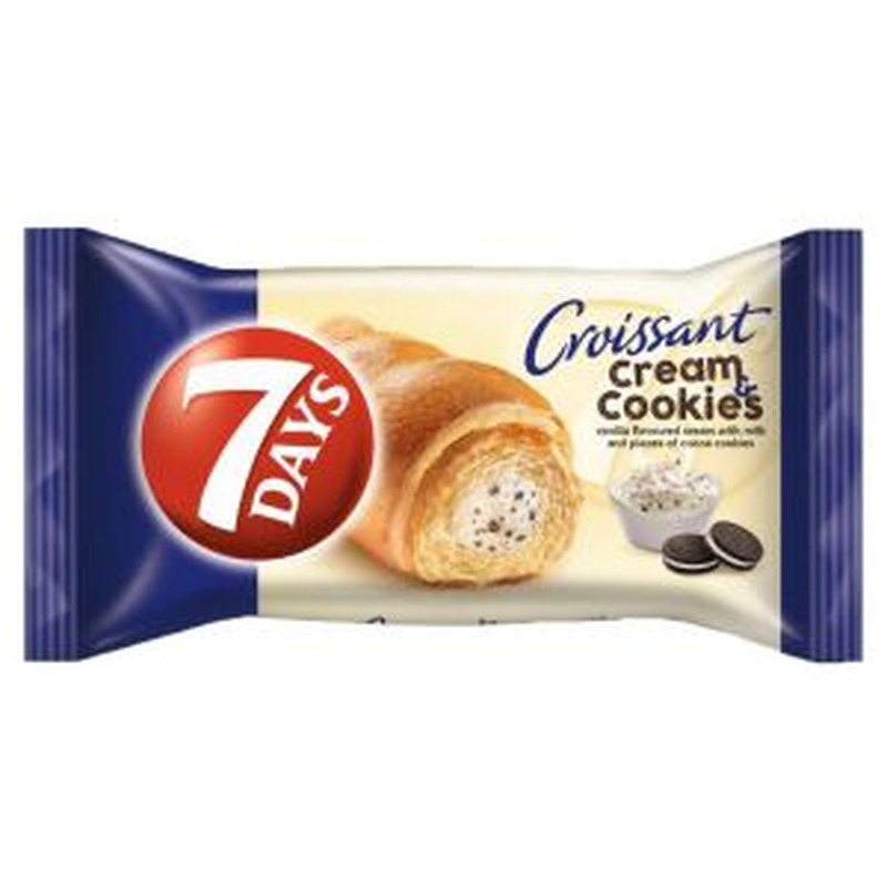 7 Days croissant vaniljekreemi & küpsistega 60g