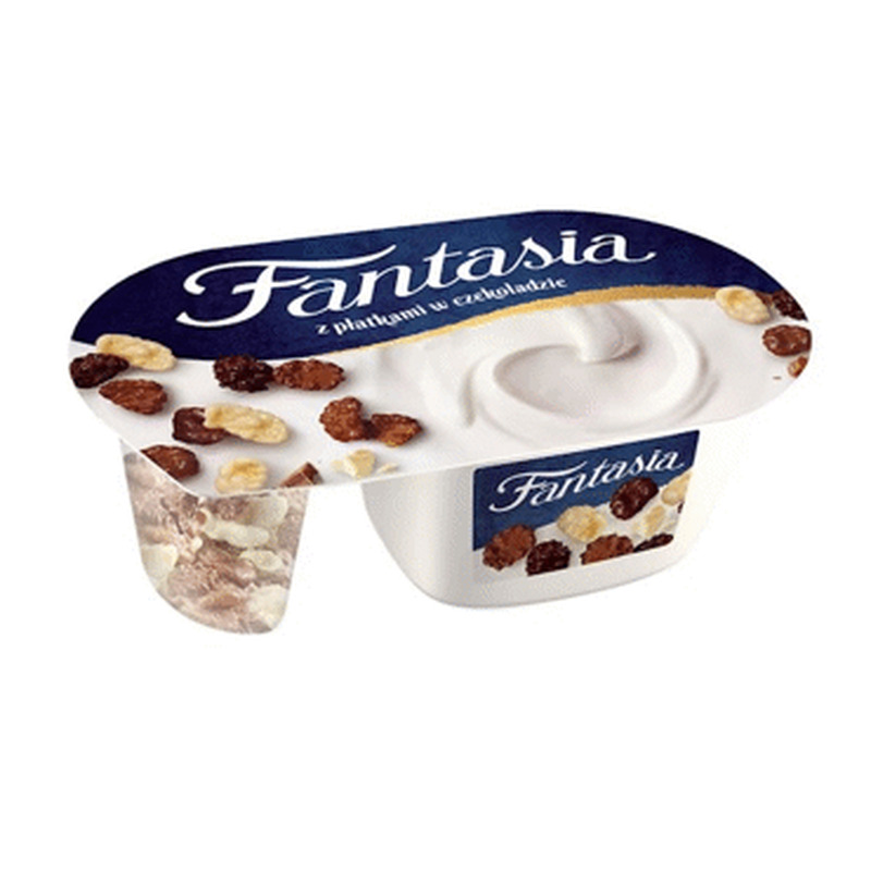 Jogurt FANTASIA šokolaaditähekest.,102g