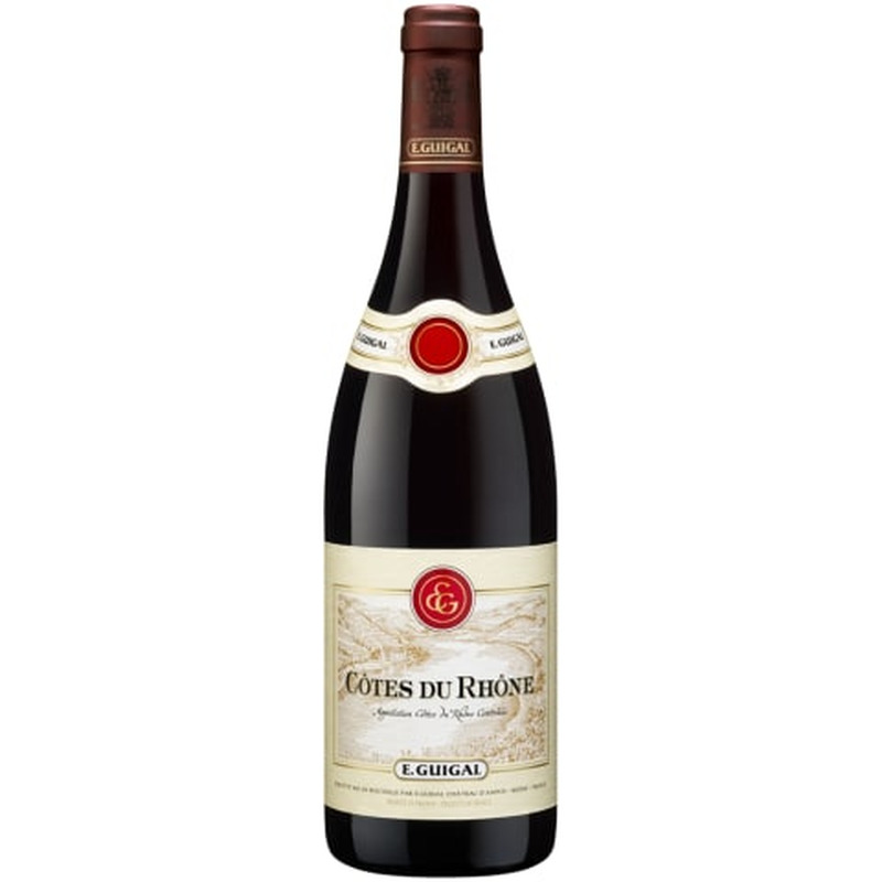 Kaitstud päritolunimetusega vein E. Guigal Cotes-Du-Rhone 14%vol 0,75l