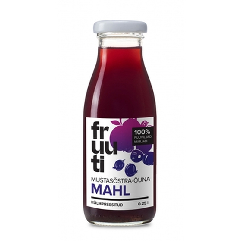 FRUUTI Mustasõstra-õunamahl 250ml