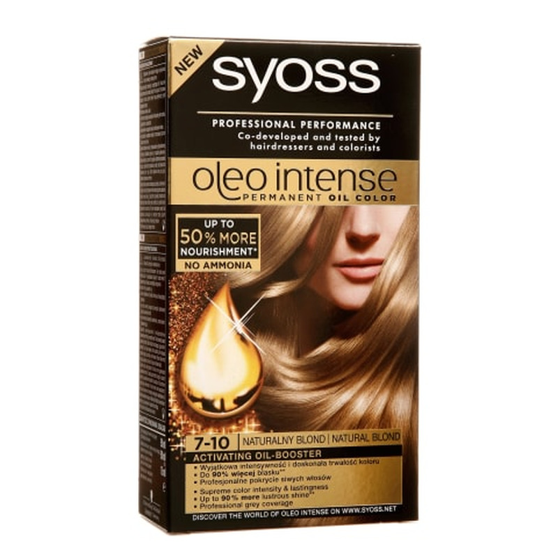 Püsivärv Syoss oleo intense 7-10 natural blond