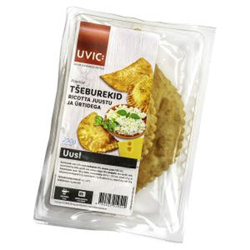 Uvic Praetud tšeburekid ricotta juustu ja ürtidega 250g