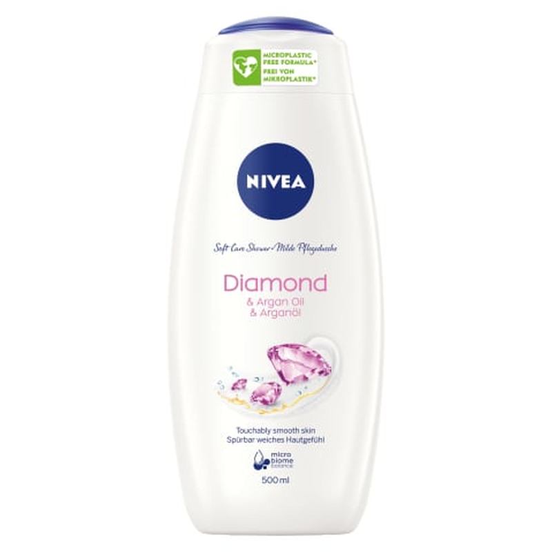 Dušigeel Nivea Diamond&Argan Oil 500ml