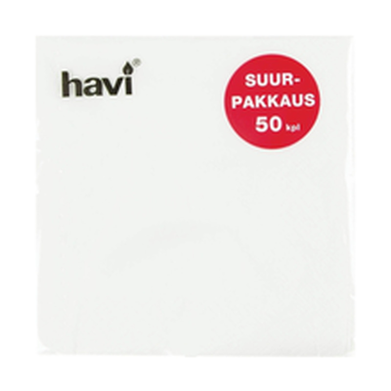 Salvrätik 24cm 50 tk, valge