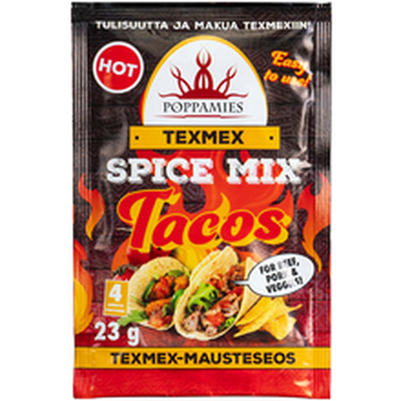 Poppamies tex-mex tuline vürtsisegu takodele 23 g