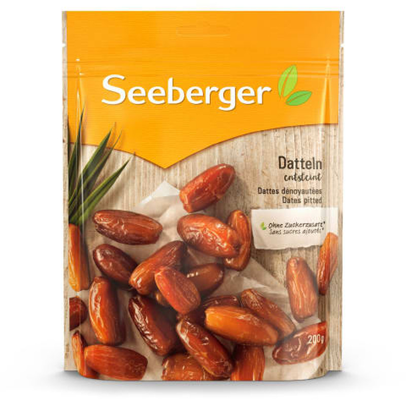 Kuivatatud datlid kivideta, SEEBERGER, 200 g