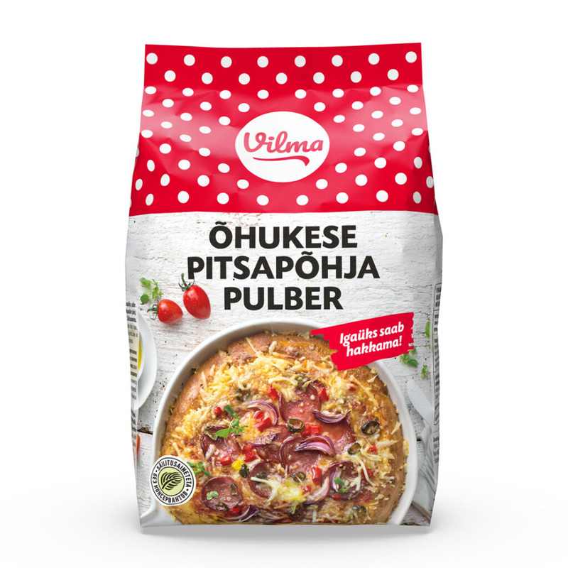 Õhukese pitsapõhja pulber, VILMA, 400 g