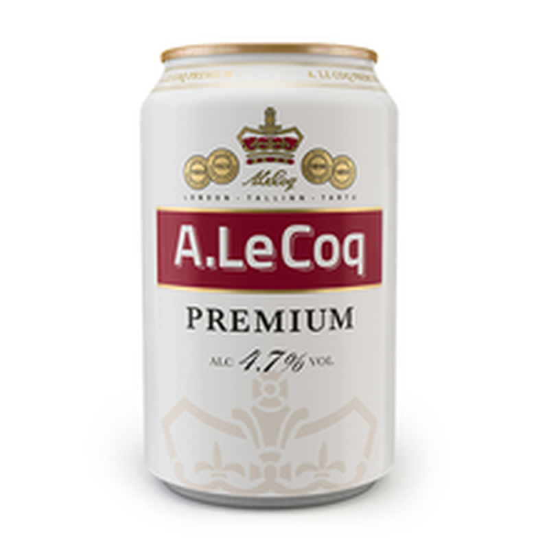 Õlu Premium, A. LE COQ, 330 ml purk