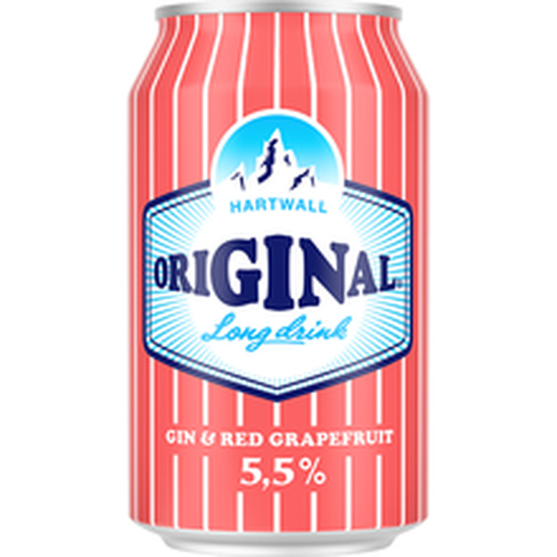 Hartwall original long drink red grapefruit 330ml