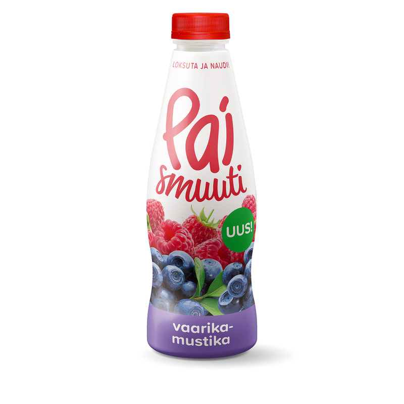 Smuuti vaarika-mustika, PAI, 750 ml