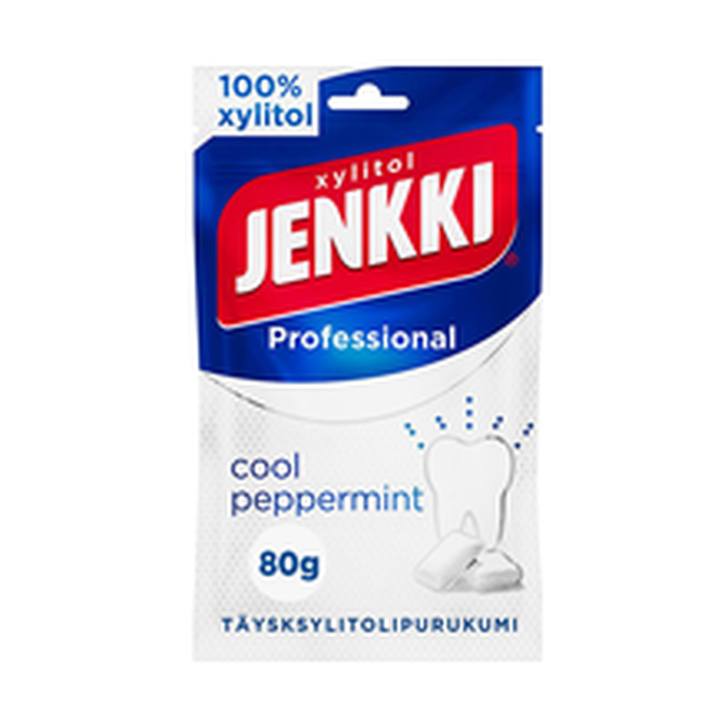 Jenkki Professional Cool Peppermint ksülitoliga närimiskummid 80g