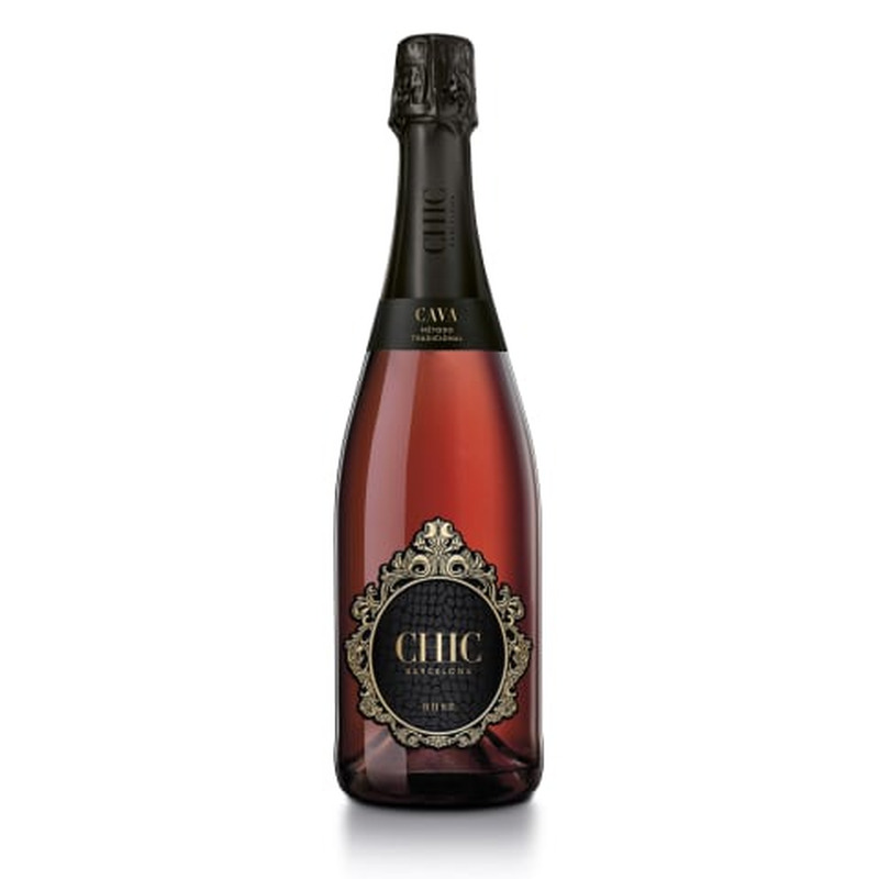 Kaitstud päritolunimetusega kvaliteetvahuvein Chic Barcelona Rosé Cava 0,75l