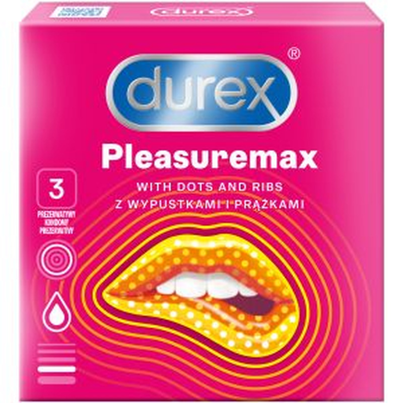 Kondoomid Pleasuremax, DUREX, 3 tk