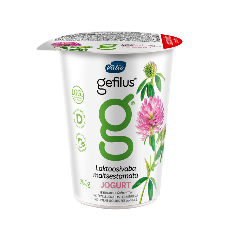 Maitsestamata jogurt 2,5% Gefilus, VALIO, 380 g