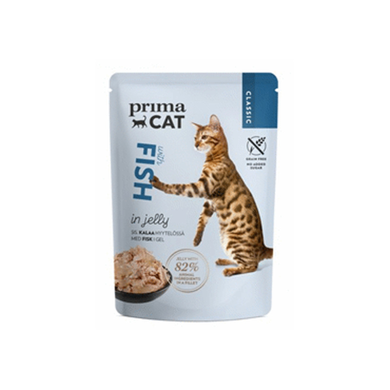 Kiisueine PRIMACAT kala zelees 85g