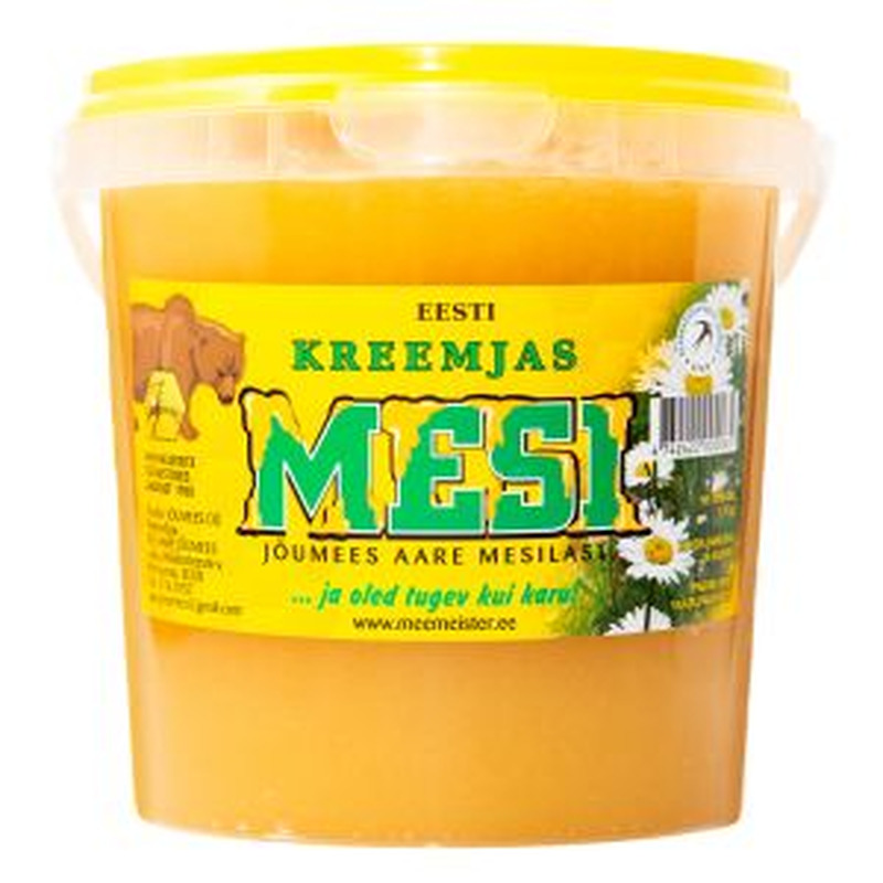 Jõumees Kreemjas mesi 1kg Eesti