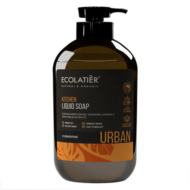 ECOLATIER Urban Köögi Vedelseep Clementine 600ml