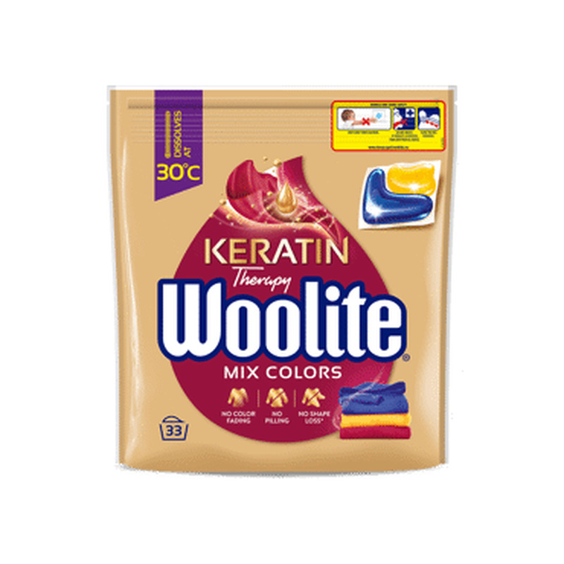 Pesukapslid WOOLITE Color 33tk