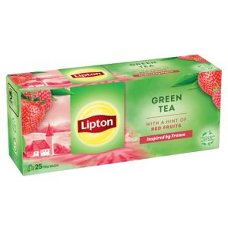 Lipton roheline tee 25*1.4g vaarika