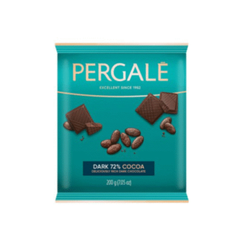 Tume šokolaad PERGALE 72% 200g