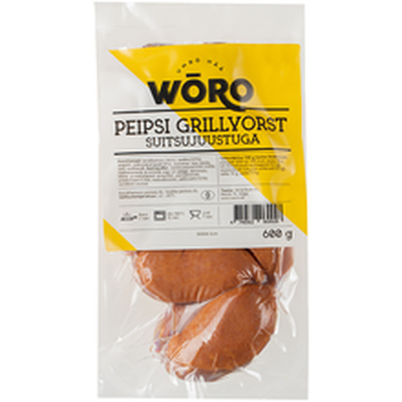 Peipsi grillvorst suitsujuustuga, WÕRO, 600 g