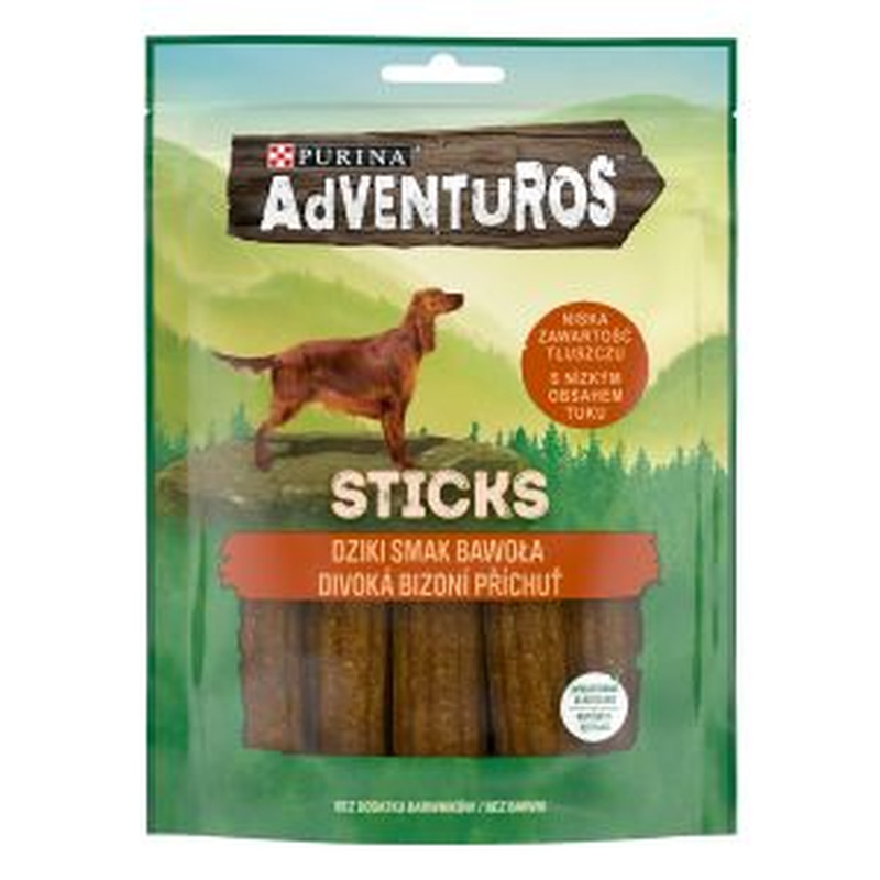 Närimispulgad koertele pühvel 4tk, ADVENTUROS, 120 g