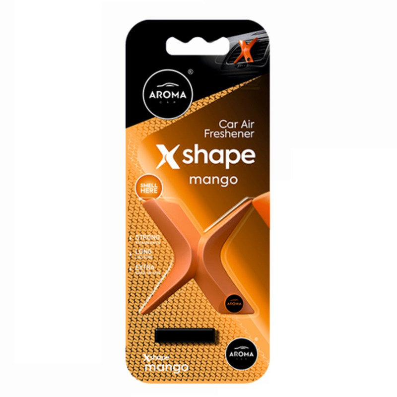 Õhuvärskendaja Aroma Car X Shape Mango