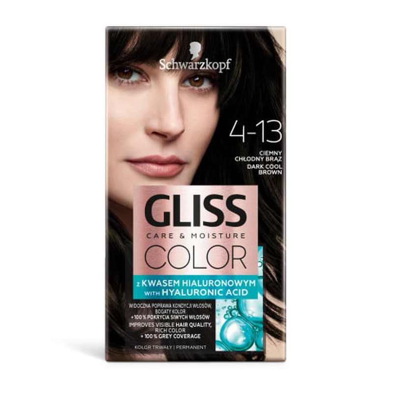 Juuksevärv Gliss Color 4-13 Dark Cool Brown