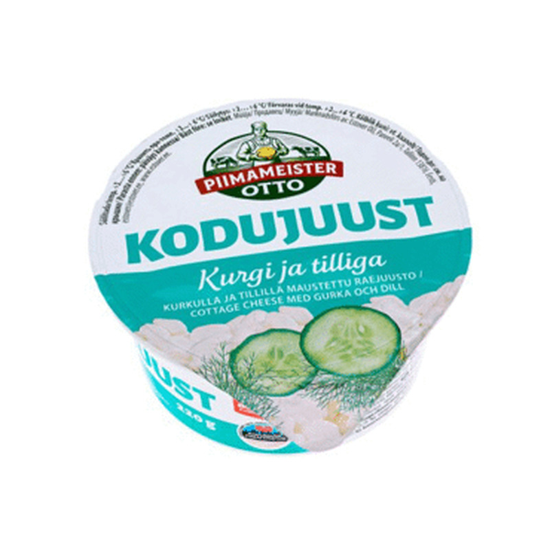 Kodujuust OTTO kurgi ja tilliga, 220g