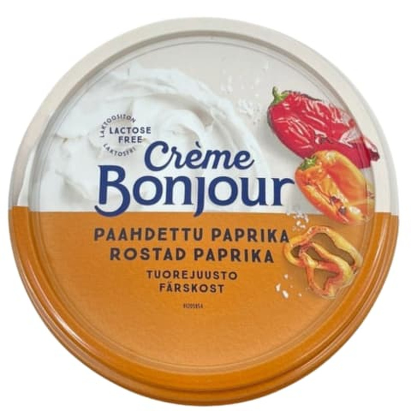 Määrdejuust röstitud paprikaga, laktoosivaba, CREME BONJOUR, 200 g