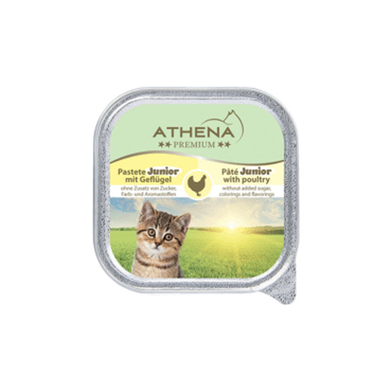 Kiisueine ATHENA Junior linnulihaga 100g