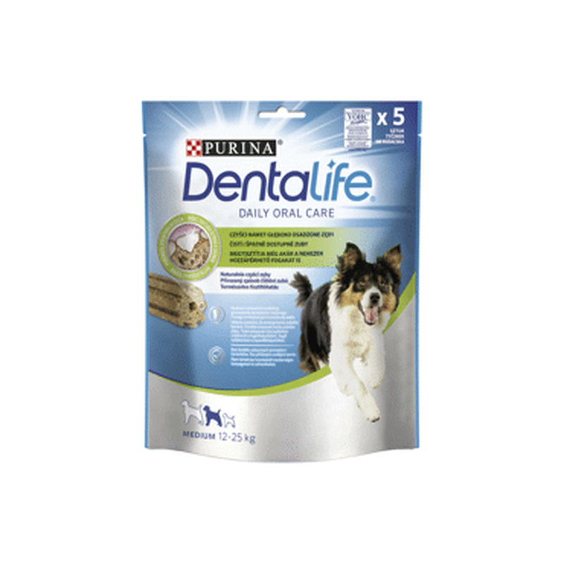 Suuhooldus keskm.koer.DENTALIFE 115g