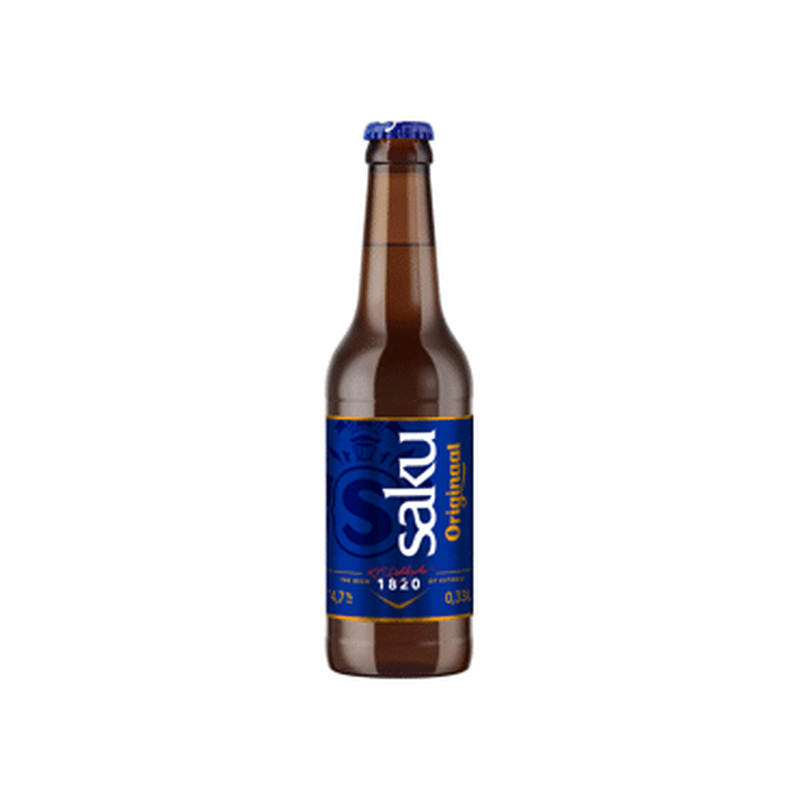 Hele õlu SAKU ORIGINAAL 4.7% 330ml pud.