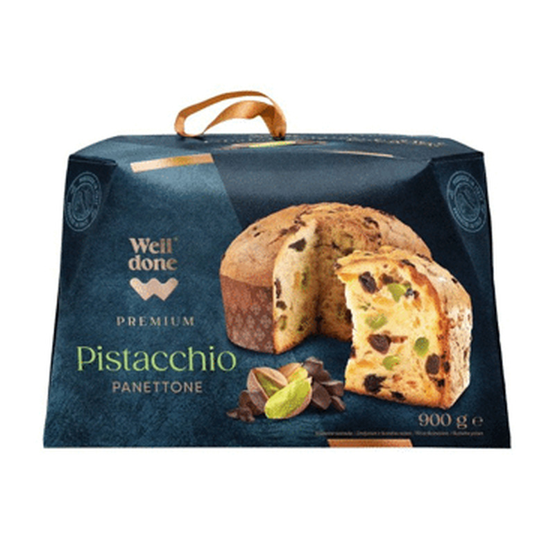 Panettone pistaats.WELL DONE PREMIUM900g