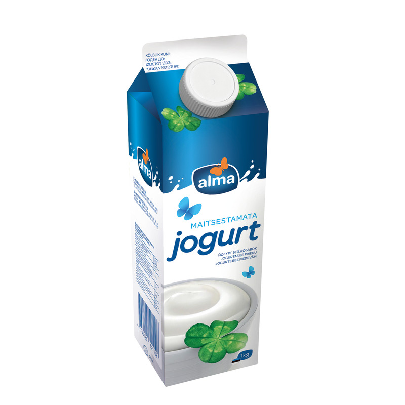 Jogurt maitsestamata 2,5%, VALIO ALMA, 1 kg