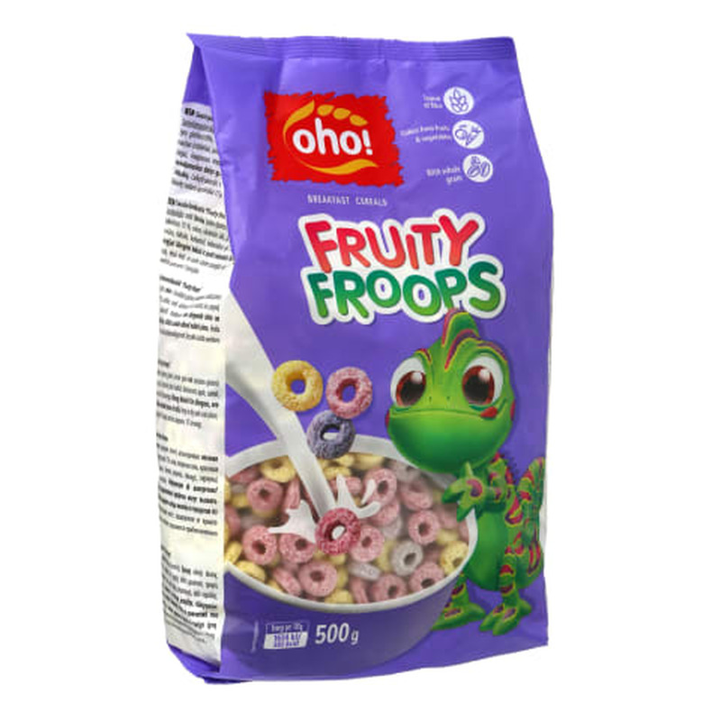 Hommikusöök fruity froops Oho 500g