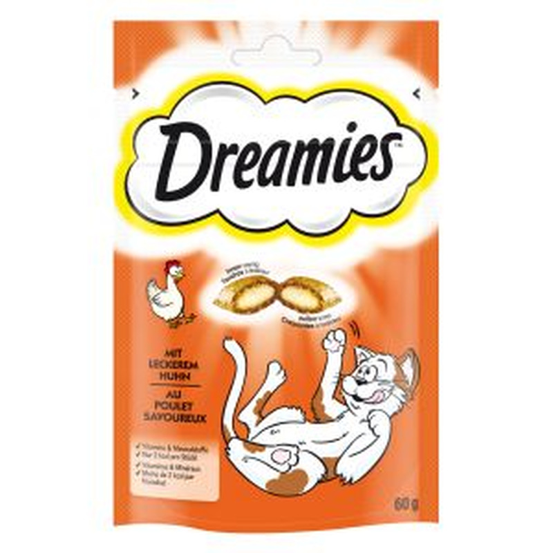 Kassi suupiste kanalihaga, DREAMIES, 60 g