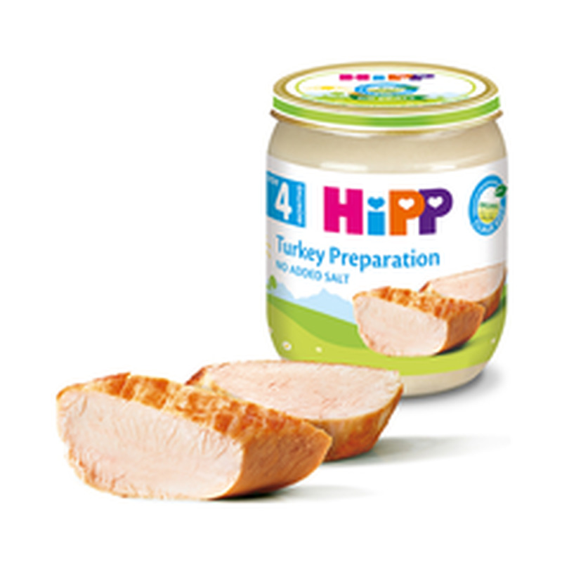 Kalkunilihapüree BIO 4+, HIPP, 125 g