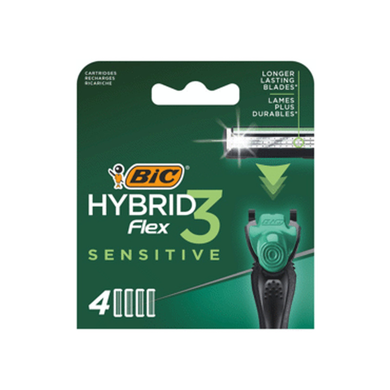 Varuterad BIC Hybrid Flex 3, Sensit. 4tk