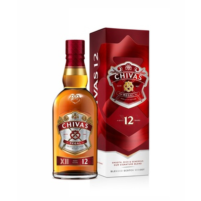 CHIVAS REGAL 12Y Blended Scotch whisky 40% 50cl (karbis)